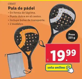 Lidl Pala de pádel oferta