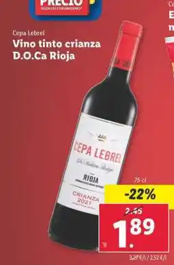 Lidl Cepa Lebrel oferta