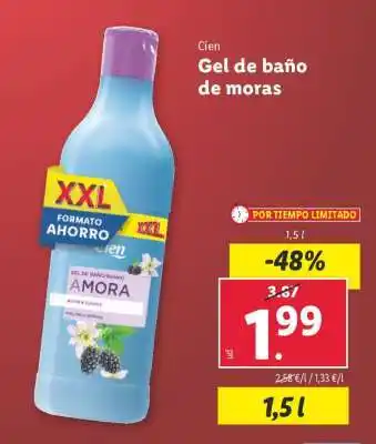 Lidl Gel de baño de moras oferta