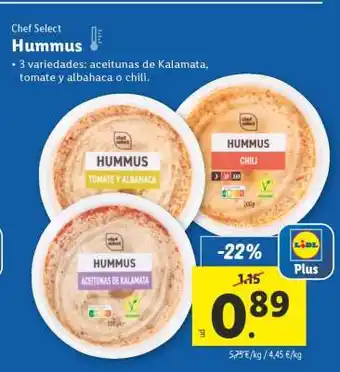 Lidl Hummus oferta