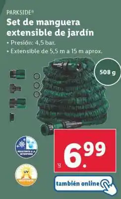 Lidl Set de manguera extensible de jardín oferta