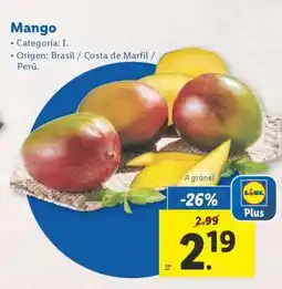 Lidl Mango oferta