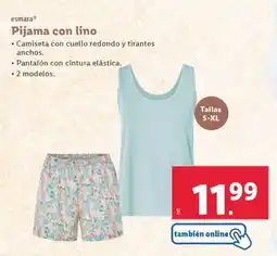 Lidl Pijama con lino oferta