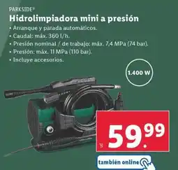 Lidl Hidrolimpiadora mini a presión oferta