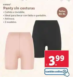 Lidl Panty sin costuras oferta