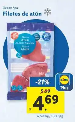 Lidl Filetes de atún oferta