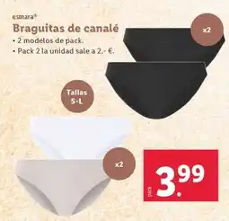 Lidl Braguitas de canalé oferta