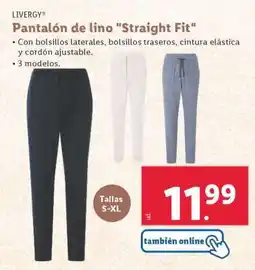 Lidl Pantalón de lino Straight Fit oferta
