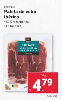 Lidl PALETA DE CEBO IBÉRICA oferta