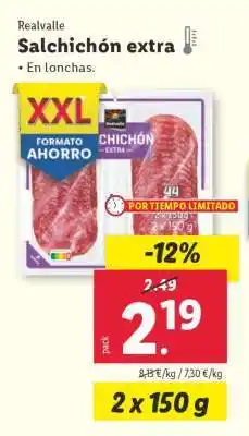 Lidl Realvalle Salchichón extra oferta