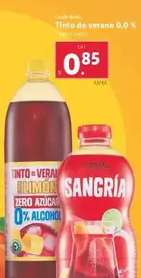 Lidl Tinto de verano 0,0 % oferta