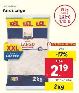 Lidl Arroz largo oferta