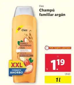 Lidl Champú familiar argán oferta