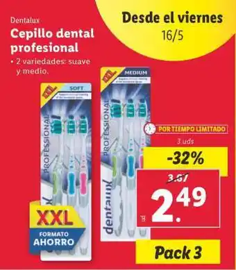 Lidl Cepillo dental profesional oferta