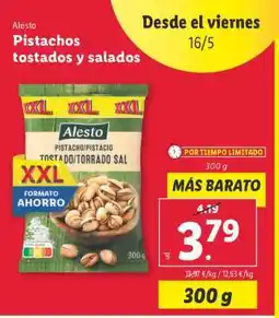 Lidl Pistachos tostados y salados oferta