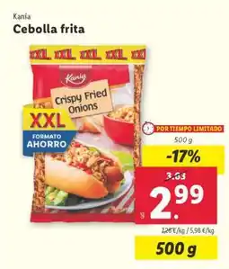 Lidl Cebolla frita oferta