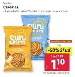 Lidl Sunbites Cereales oferta