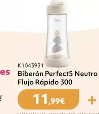 Prénatal Biberón Perfect5 Neutro Flujo Rápido 300 oferta
