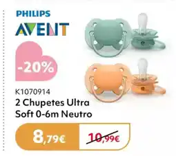 Prénatal PHILIPS AVENT 2 Chupetes Ultra oferta