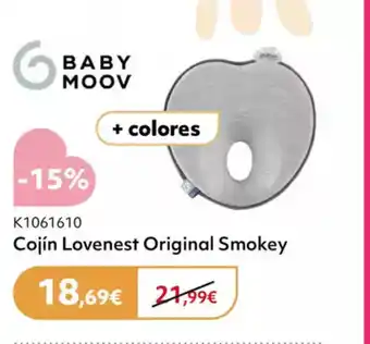 Prénatal BABY MOOV Cojín Lovenest Original Smokey oferta