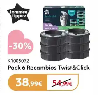 Prénatal Pack 6 Recambios Twist&Click oferta