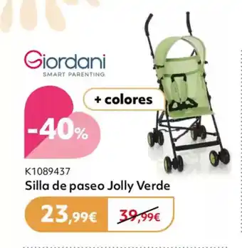 Prénatal GIORDANI Silla de paseo Jolly Verde oferta