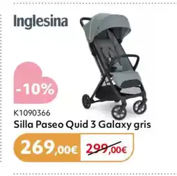 Prénatal INGLESINA Silla Paseo Quid 3 Galaxy gris oferta