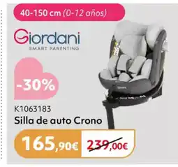 Prénatal GIORDANI Silla de auto Crono oferta