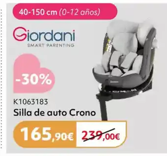 Prénatal GIORDANI Silla de auto Crono oferta