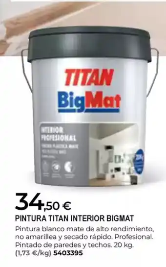 BigMat BIGMAT Pintura titan interior oferta