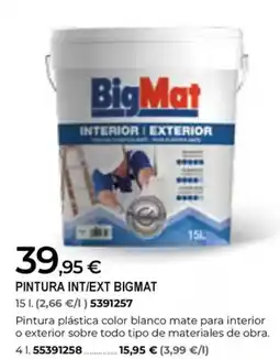 BigMat BIGMAT Pintura int/ext oferta