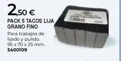 BigMat Pack 5 tacos lija grano fino oferta