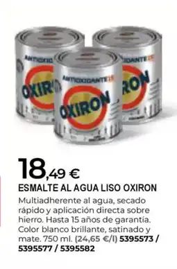 BigMat OXIRON Esmalte al agua liso oferta