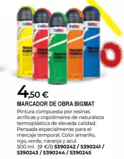 BigMat BIGMAT Marcador de obra oferta