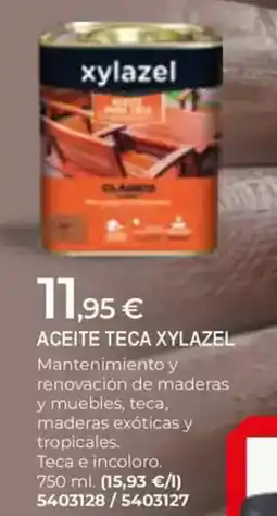 BigMat XYLAZEL Aceite teca oferta