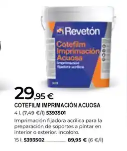 BigMat Cotefilm imprimación acuosa oferta