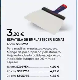 BigMat Espátula de emplastecer oferta