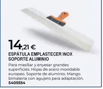 BigMat Espátula emplastecer inox soporte aluminio oferta