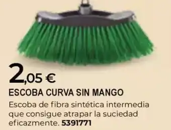 BigMat Escoba curva sin mango oferta