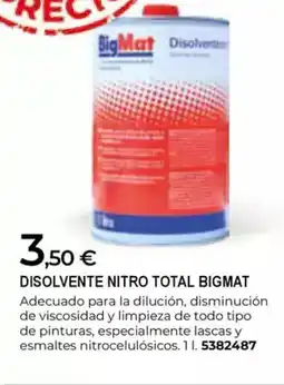 BigMat BIGMAT Disolvente nitro total oferta
