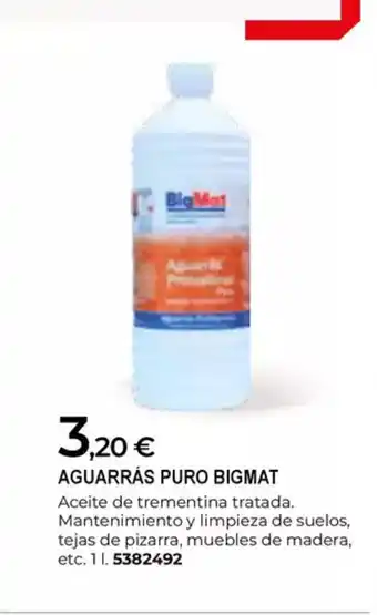 BigMat BIGMAT Aguarrás puro oferta