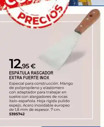 BigMat Espátula rascador extra fuerte inox oferta