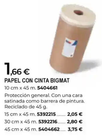 BigMat Papel con cinta bigmat oferta