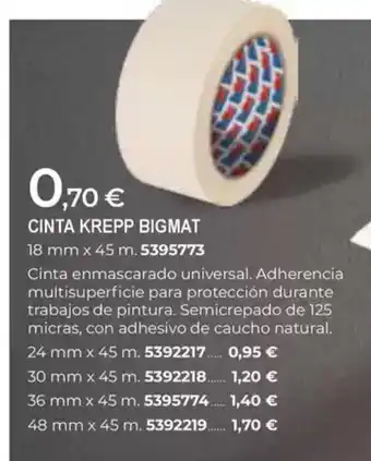 BigMat Cinta krepp bigmat oferta