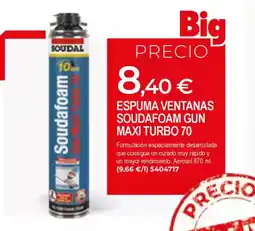 BigMat Espuma ventanas soudafoam gun oferta