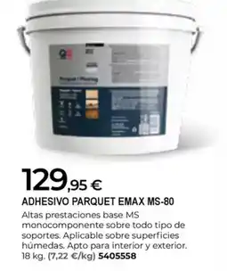 BigMat Adhesivo parquet emax ms-80 oferta