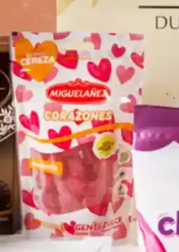 Supermercados Plaza MIGUELÁÑEZ Corazones de golosina sabor cereza oferta