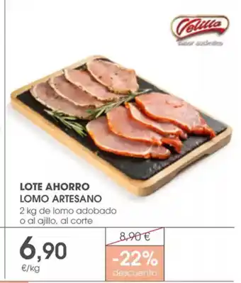 Supermercados Plaza Lote ahorro lomo artesano oferta