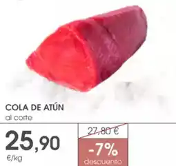 Supermercados Plaza Cola de atún oferta