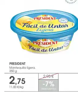 Supermercados Plaza PRESIDENT Mantequilla ligera oferta